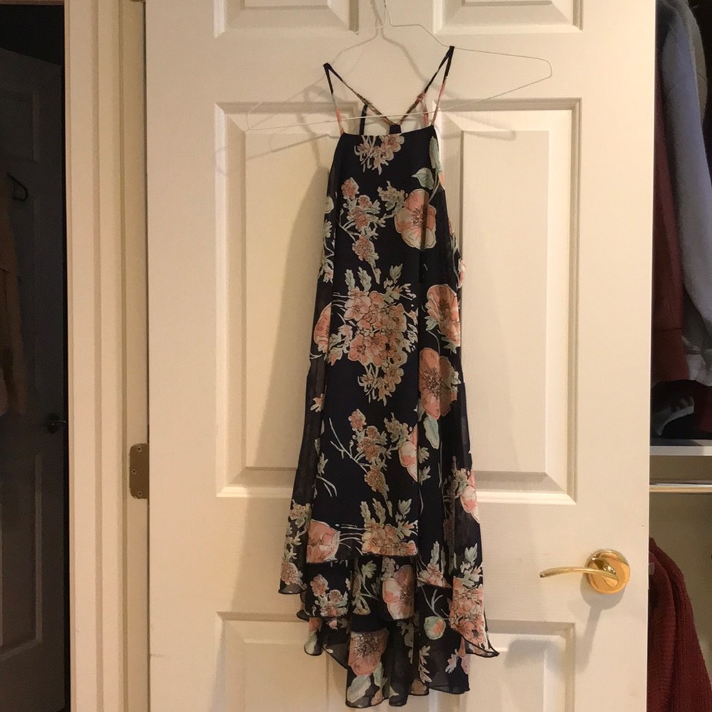 🌞Peach Royal Floral dress